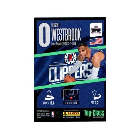 2023-24 PANINI NBA Top Class - #154 - Russell Westbrook - Los Angeles Clippers - Supersonic